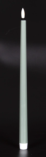 LED Kronelys Long 2pk. grønn