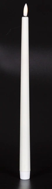 LED Kronelys Long 2pk. hvit