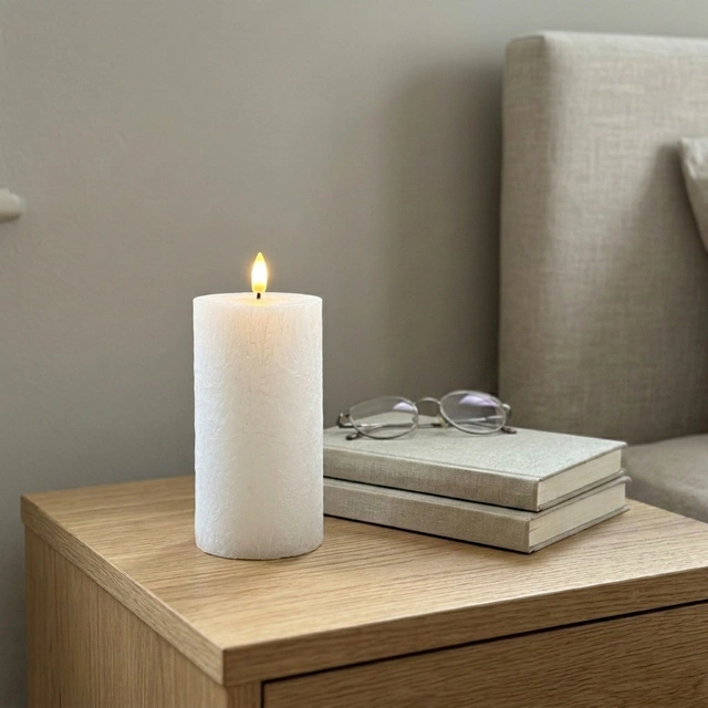 LED Olive kubbelys 13cm hvit