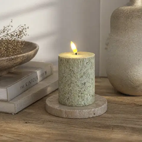 LED Olive kubbelys 10cm grønn 1
