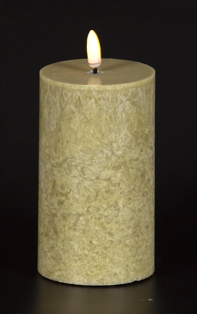 LED Olive kubbelys 13cm grønn