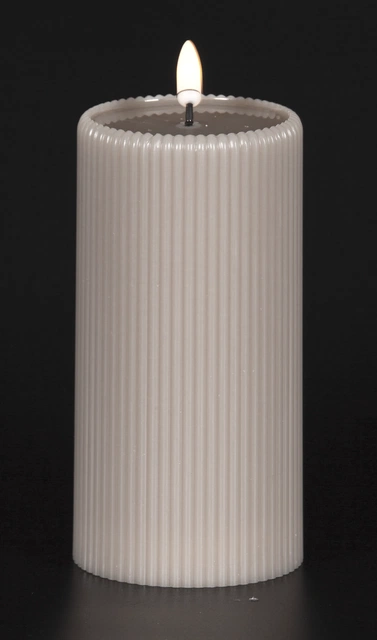LED Soy kubbelys 15cm grå