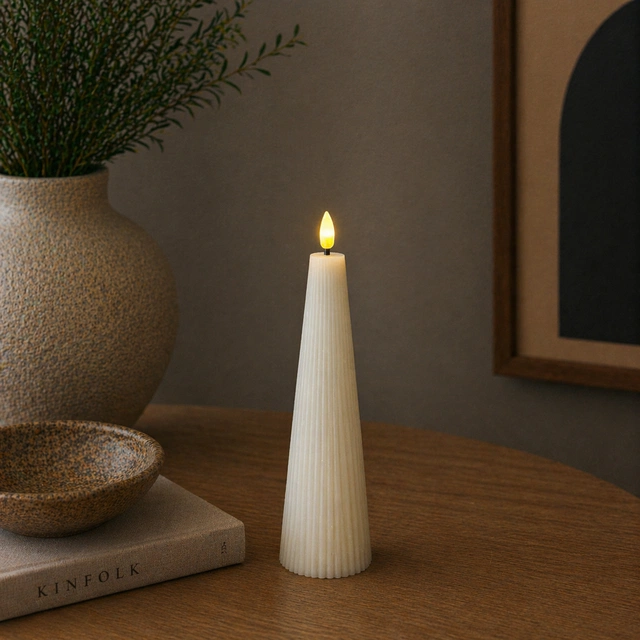LED Cone kubbelys 21,5cm grå