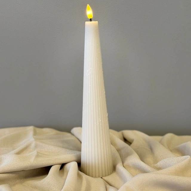 LED Cone kubbelys 27,5cm grå