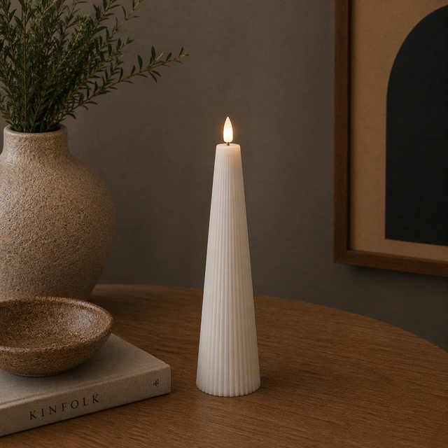 LED Cone kubbelys 27,5cm grå
