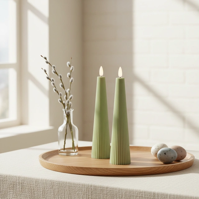 LED Cone kubbelys 21,5cm grønn