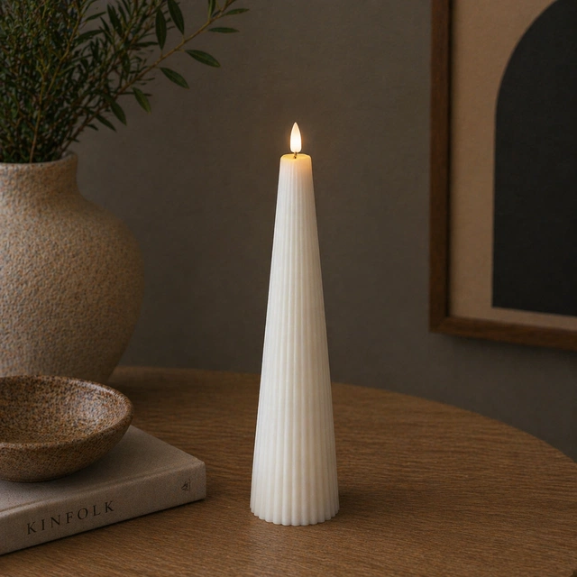 LED Cone kubbelys 27,5cm hvit