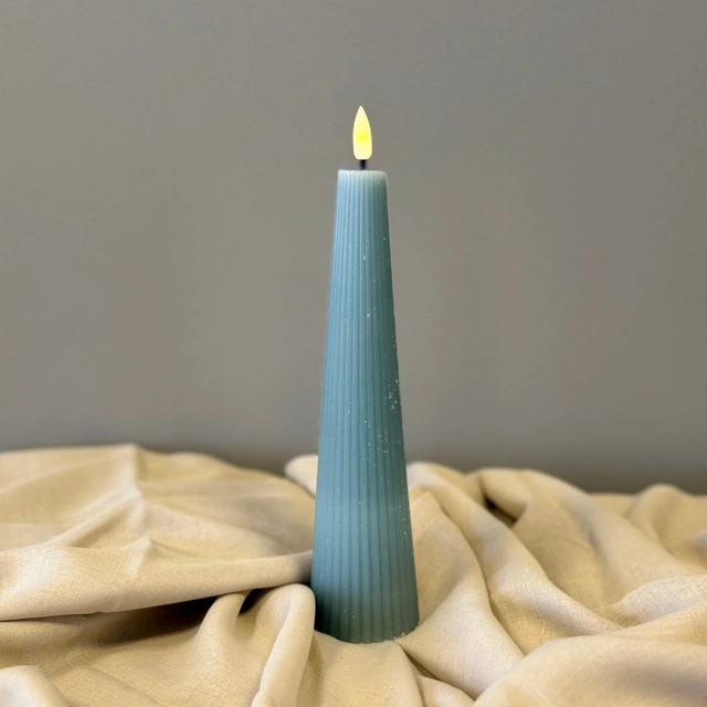 LED Cone kubbelys 21,5cm blå