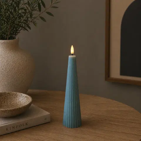 LED Cone kubbelys 21,5cm blå 1