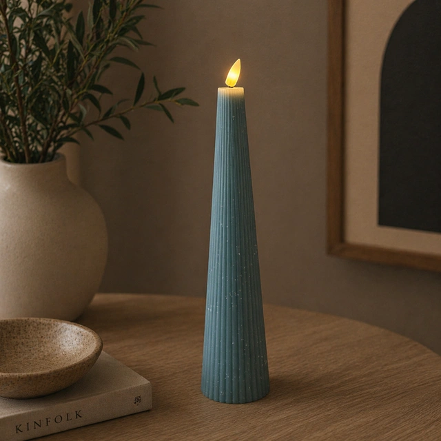 LED Cone kubbelys 27,5cm blå