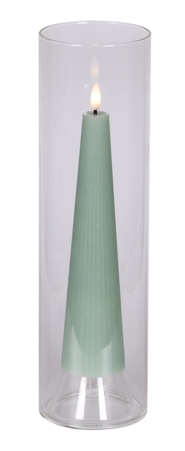 LED Cone kubbelys 21,5cm lys blå
