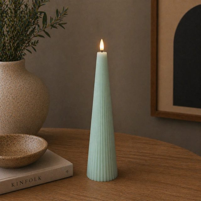 LED Cone kubbelys 27,5cm lys blå