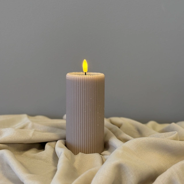 LED Soy kubbelys 12,5cm grå