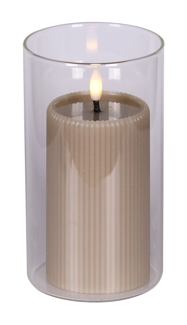 LED Soy kubbelys 12,5cm grå