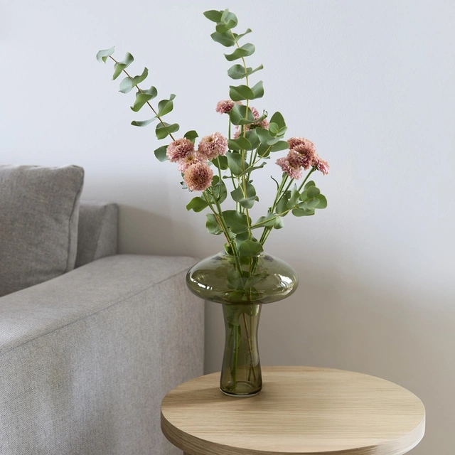Mushroom vase og duftpinner 22,5cm grønn
