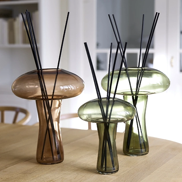 Mushroom vase og duftpinner 31cm brun
