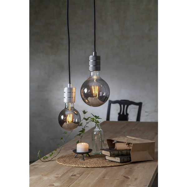 LED E27 globe 9,5cm 1,8W smoke