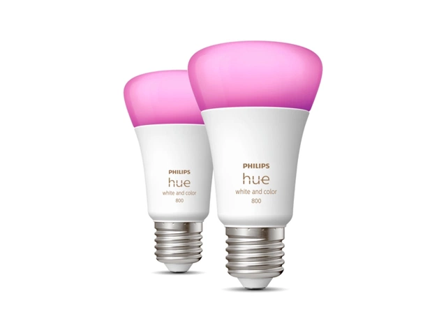 Hue E27 normal dimbar 9W 2pk. Color og White Ambiance