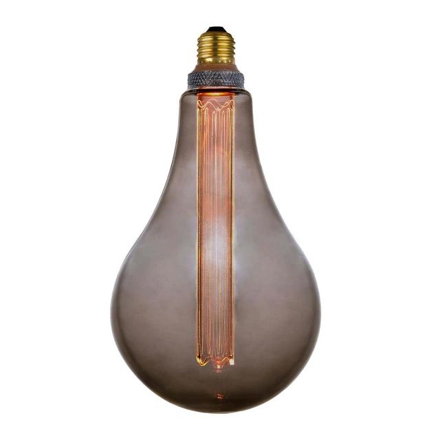 LED E27 globe dekorpære 16,5cm dimbar 5W smoke