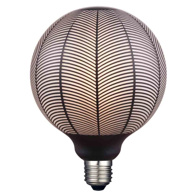 LED E27 globe 12,5cm 3-step dimbar 6W 270lm sort