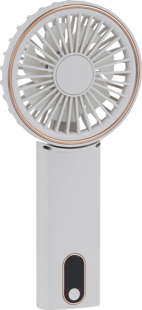Vifte Mini oppladbar 19cm beige