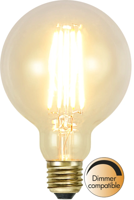 LED E27 globe 9,5cm dimbar 3,6W amber