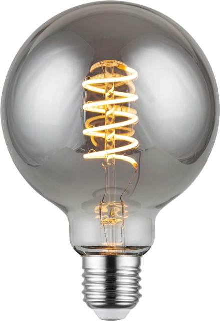 LED E27 globe 9,5cm dimbar 4W 150lm smoke