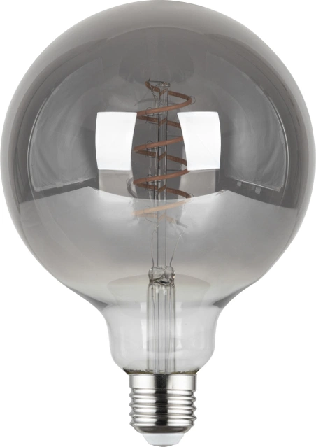 LED E27 globe 12,5cm dimbar 4W 130lm smoke