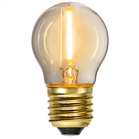 LED E27 krone 0,8W amber, bilde 1 av 1