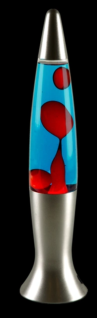 Lavalampe bordlampe blå