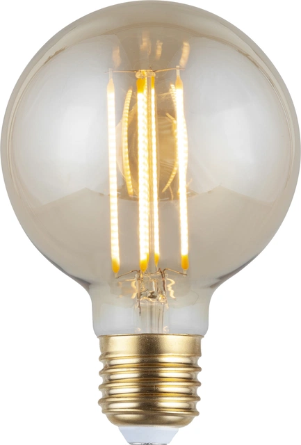 LED E27 globe 9,5cm 4W amber
