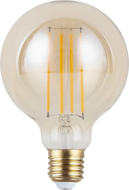 LED E27 globe 9,5cm 4W amber