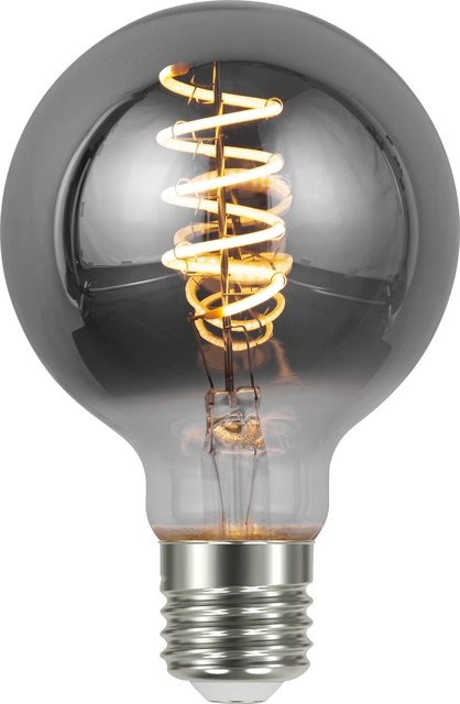 LED E27 globe 8cm dimbar 4W 100lm smoke