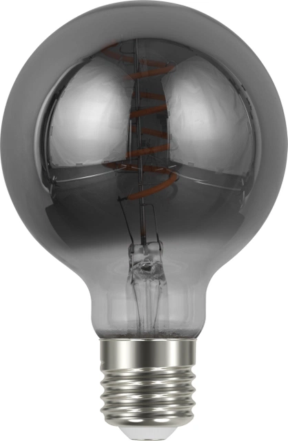 LED E27 globe 8cm dimbar 4W 100lm smoke