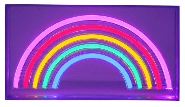 Neon Rainbow bordlampe flerfarget