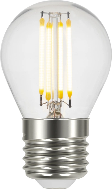LED E27 krone dimbar 4W klar