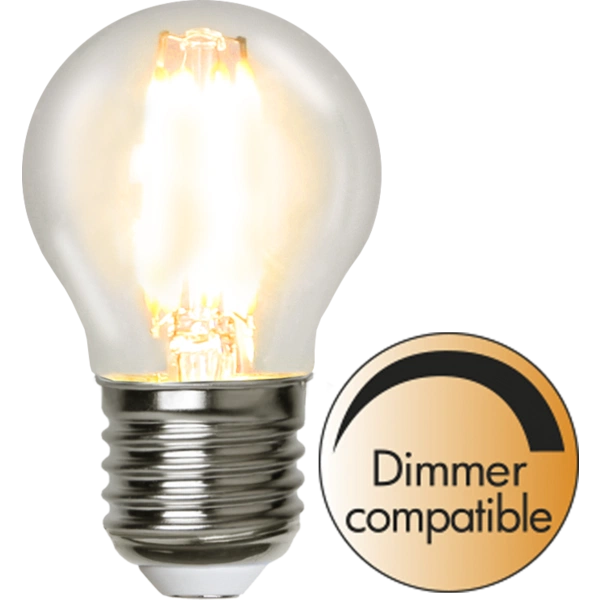 LED E27 krone dimbar 4,2W klar