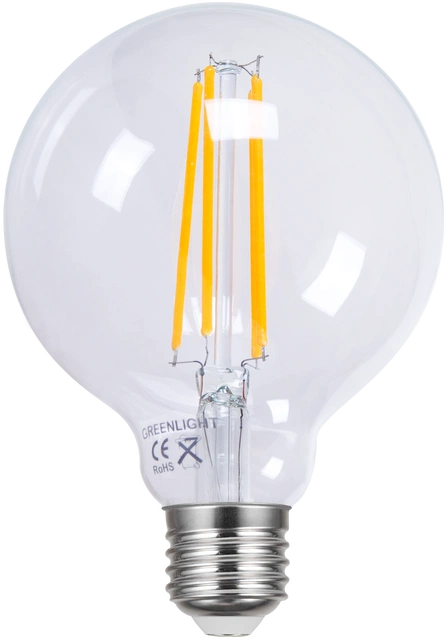 LED E27 globe 9,5cm dimbar 4W 400lm klar