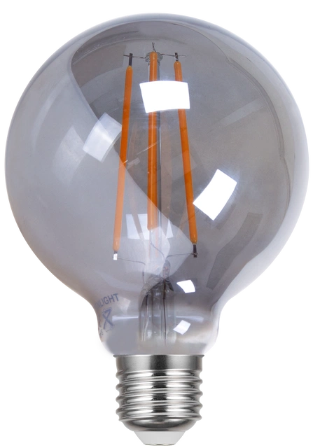 LED E27 globe 9,5cm dimbar 4W smoke