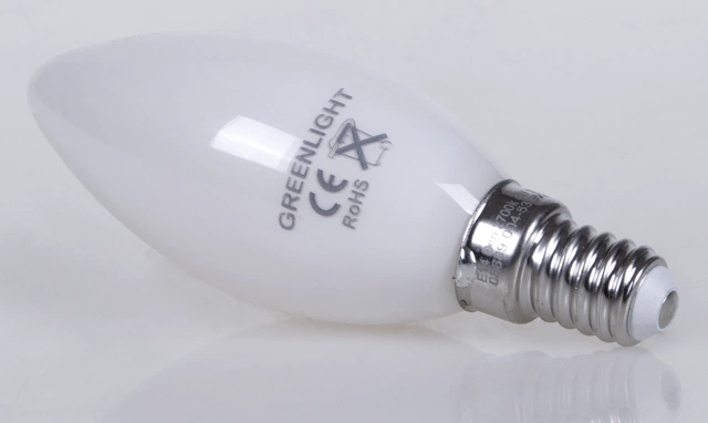 LED E14 mignon dimbar 4W hvit