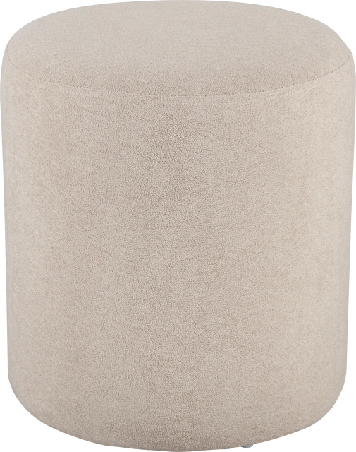 Rund puff 38cm beige