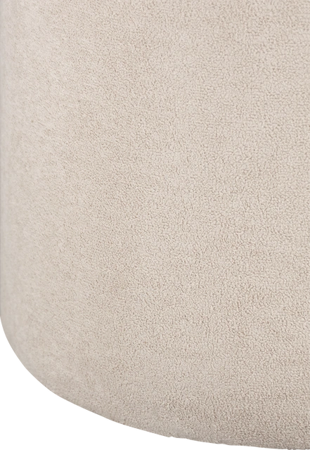 Rund puff 38cm beige