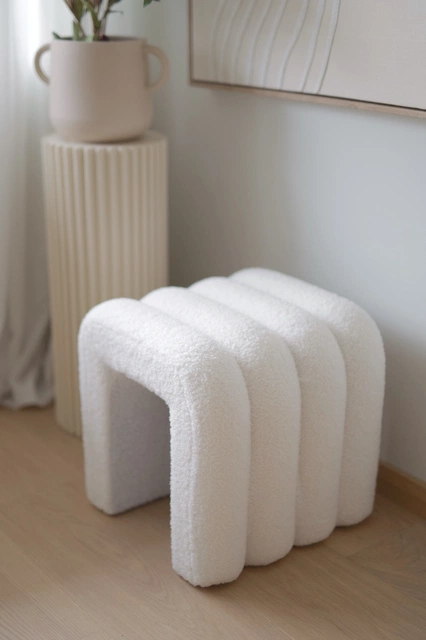Puff Tube puff 40cm hvit