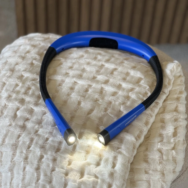 Neck Light LED oppladbar leselampe blå