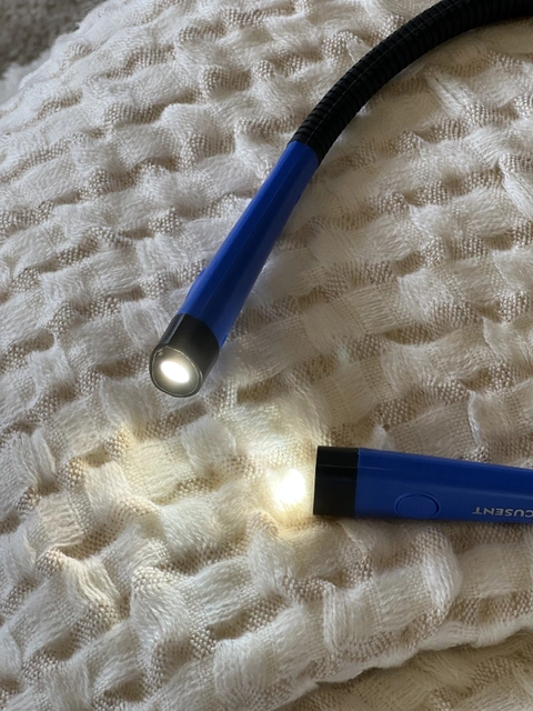 Neck Light LED oppladbar leselampe blå