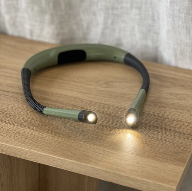 Neck Light LED oppladbar leselampe grønn