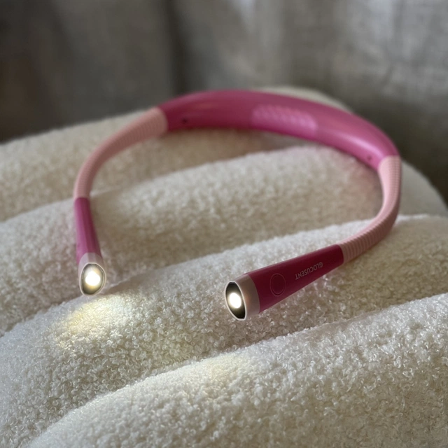 Neck Light LED oppladbar leselampe rosa