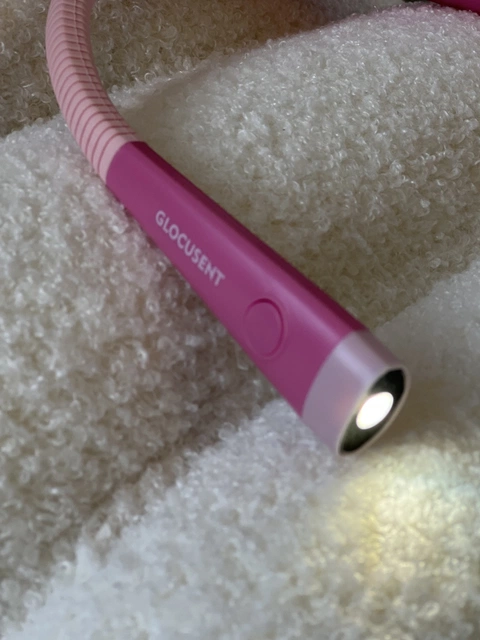 Neck Light LED oppladbar leselampe rosa