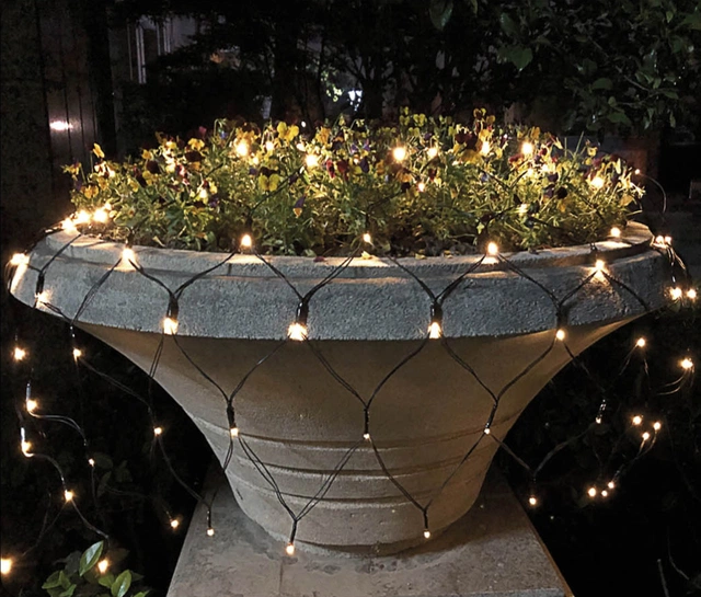 Lyskjede LED nett 80cm klar 2