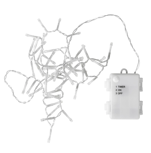 Lyslenke LED batteridrevet 50lys IP44 1m 2500K 3